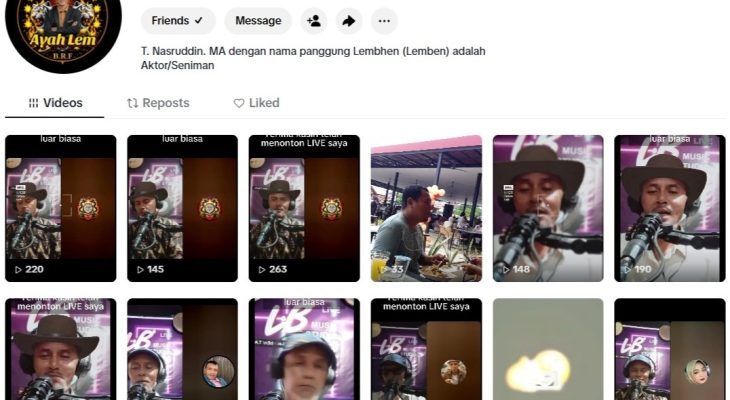Lemben Perkenalkan Akun Resmi TikTok dan Aktivitasnya di BRF