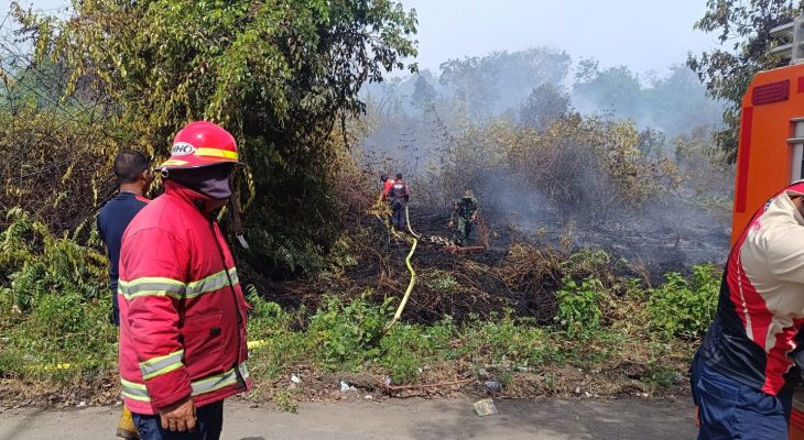 Kebakaran Lahan Seluas 0,5 Hektare di Gunong Kleng Meureubo, BPBD Aceh Barat Kerahkan Tim Gabungan