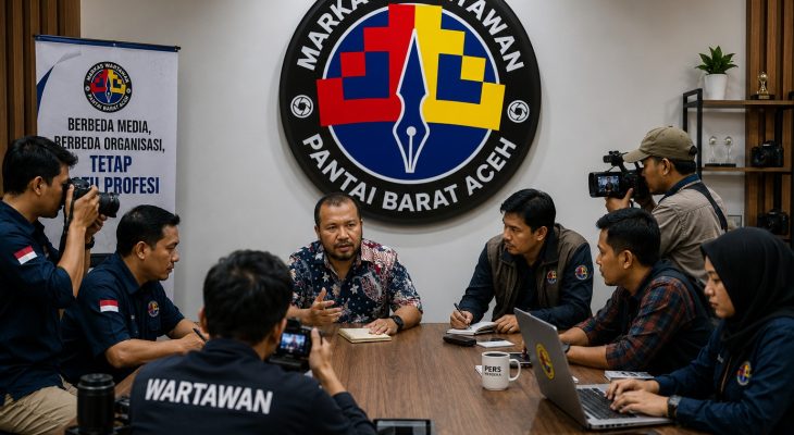 Markas Wartawan Pantai Barat Aceh, Rumah Bersama Insan Pers Lintas Organisasi