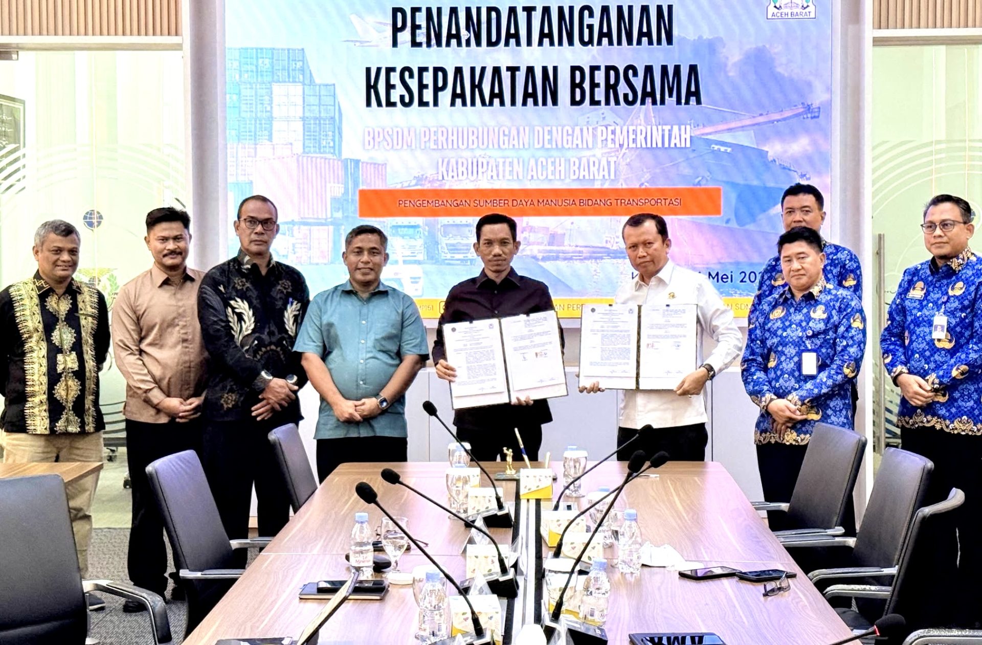 Pemkab Aceh Barat Jalin MoU dengan BPSDM Kemenhub