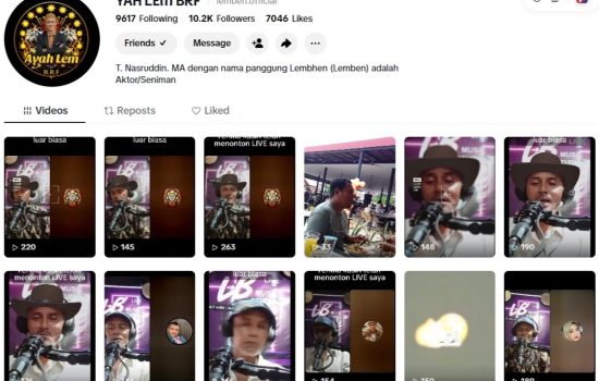 Lemben Perkenalkan Akun Resmi TikTok dan Aktivitasnya di BRF