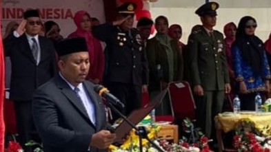 Momen HUT ke-81 RI, Aulina Katana Bacakan Proklamasi di Bubon