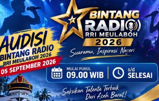 Bintang Radio RRI Meulaboh 2026 Digelar, 35 Peserta dari Tiga Kabupaten Berebut Tiket ke Nasional